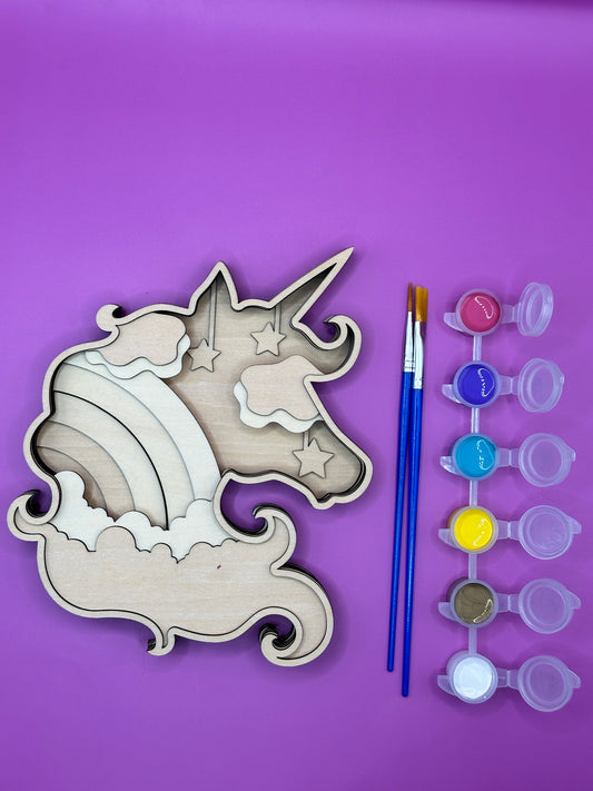 Unicorn Wooden Layered Art