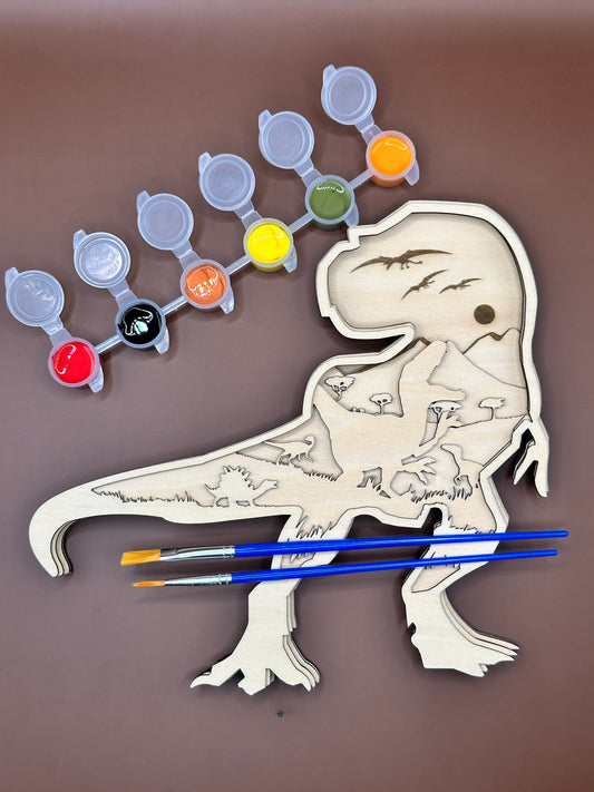 Dinosaur Wooden Layered Art Set