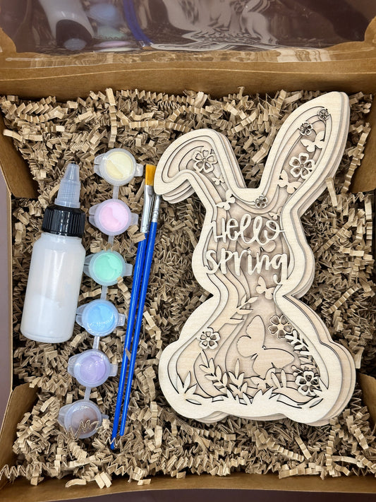 Flopsy Rabbit Wooden Layered Art Set