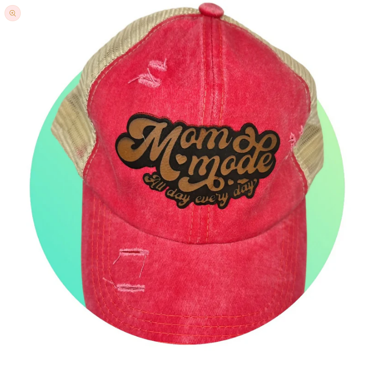 Mom Mode Leatherette Patch