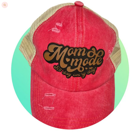 Mom Mode Leatherette Patch